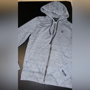 Zoo York Men’s Navy Blue Zip Up Hooded Sweatshirt Hoodie Size Small EUC